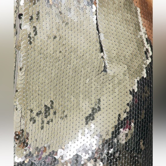 Alex Perry Keaton Mini Dress Silver - Picture 4 of 4